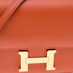 Pre Owned Hermés Terre Battue Epsom Leather Constance 18 Bag