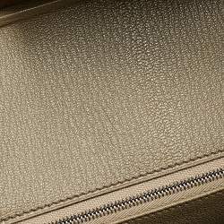 Hermes Taupe Mousse Clemence Leather Palladium Finished Birkin 30 Bag