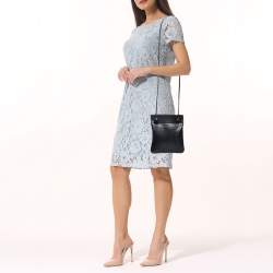 Pre Owned Hermes Black Milo and Swift Leather Aline Mini Bag