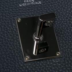 Pre Owned Hermes Blue Nuit Togo Leather Palladium Plated HAC Birkin 40 Bag