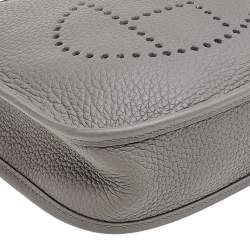 Pre Owned Hermes Etain Taurillon Clemence Leather Evelyne TPM Bag