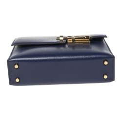 Pre Owned Hermes Encre Chevre Leather Mini Verrou Chaine Bag