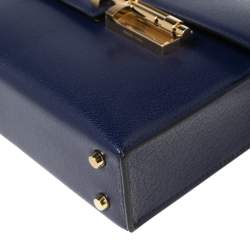 Pre Owned Hermes Encre Chevre Leather Mini Verrou Chaine Bag