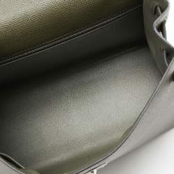 Pre Owned حقيبة هيرمس كيلي سيليار إكسسوار ذهبي جلد عجل بوكس بريك 28