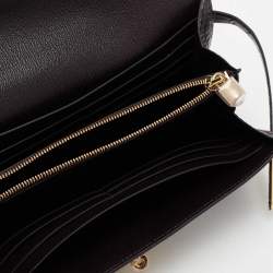 Hermes Raisin Matte Alligator Kelly Classic Wallet