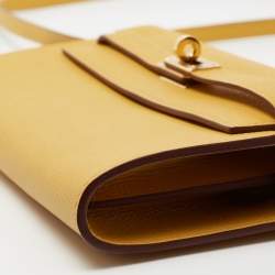 Hermes Jaune D'Ambre Epsom Leather Kelly To Go Wallet