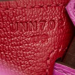 Pre Owned Hermes Magnolia Taurillon Novillo Leather Palladium Finish Birkin 25 Bag