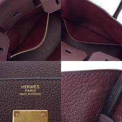 Hermes Purple Togo Leather Gold Hardware Birkin 30 Bag