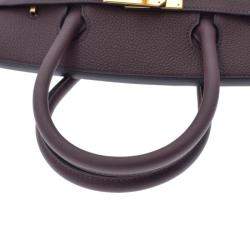 Hermes Purple Togo Leather Gold Hardware Birkin 30 Bag