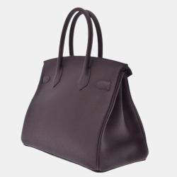 Hermes Purple Togo Leather Gold Hardware Birkin 30 Bag