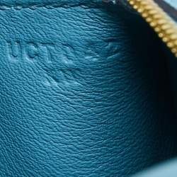 Pre Owned Hermes Bleu Du Nord Swift Leather Gold Finish Lindy 20 Bag