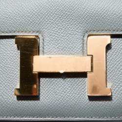 مملوكة مسبقًا Hermes Vert Amande Epsom Leather Gold Finish Constance 18 Bag