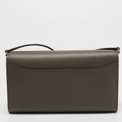 Pre Owned Hermès Etain Epsom Leather Constance Long To Go Wallet