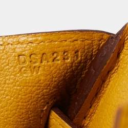 Hermes Jaune Amber Taurillon Clemence Leather Gold Finish Birkin 30 Bag