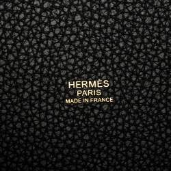 Pre Owned Hermès Noir Togo Leather Picotin Lock 22 Bag