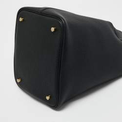 Pre Owned Hermès Noir Togo Leather Picotin Lock 22 Bag