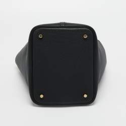 Pre Owned Hermès Noir Togo Leather Picotin Lock 22 Bag