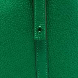 Hermes So Green Bambou Clemence Leather Picotin Lock 18 Bag