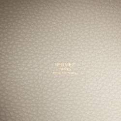 Pre Owned Hermès Beton Taurillon Clemence Leather Picotin Lock 18 Bag