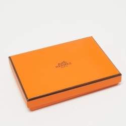 Pre Owned Hermès Jaune De Naples/Mauve Sylvestre/Gold/Blue Du Nurd Epsom Leather Les Petits Chevaux Card Holder