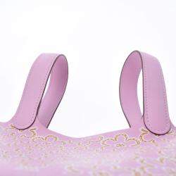 Hermes Pink Swift Leather Micro Lucky Daisy Picotin Lock Tote Bag 