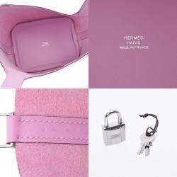 Hermes Pink Swift Leather Micro Lucky Daisy Picotin Lock Tote Bag 
