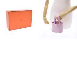 Hermes Pink Swift Leather Micro Lucky Daisy Picotin Lock Tote Bag 