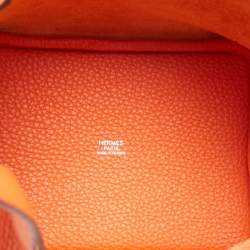 Hermes Feu Clemence Leather Picotin Lock 18 Bag