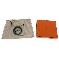 Pre Owned Hermes Green Chevre Mysore Goatskin Leather Palladium Hardware Kelly Mini II 20 Top Handle Bag