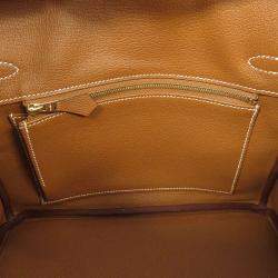 Hermes Gold Togo Leather Gold Hardware Birkin 25 Bag 