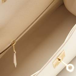 Hermes Nata Epsom Leather Gold Finish Kelly Sellier 28 Bag