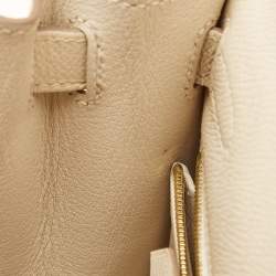 Hermes Nata Epsom Leather Gold Finish Kelly Sellier 28 Bag