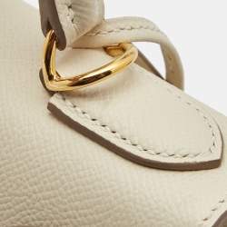 Hermes Nata Epsom Leather Gold Finish Kelly Sellier 28 Bag