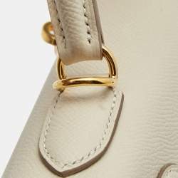 Hermes Nata Epsom Leather Gold Finish Kelly Sellier 28 Bag