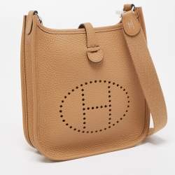 Hermes Chai Clemence Leather Evelyne TPM Bag