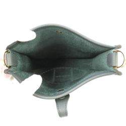 Hermes Green Taurillon Clemence Leather Evelyne TPM Shoulder Bag