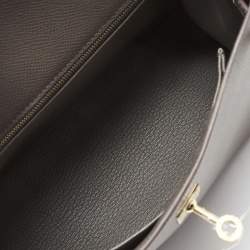 Hermes Etain Epsom Leather Gold Finish Kelly Sellier 25 Bag