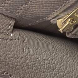 Hermes Etain Epsom Leather Gold Finish Kelly Sellier 25 Bag