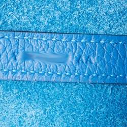 Hermes Bleu Zellige/Mykonos Matt Alligator and Clemence Leather Picotin Lock Touch Bag