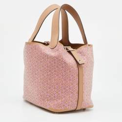 Hermes Chai/Rose Swift Leather Picotin Luck Daisy Bag