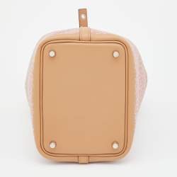 Hermes Chai/Rose Swift Leather Picotin Luck Daisy Bag