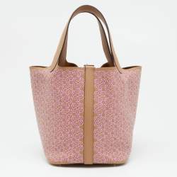 Hermes Chai/Rose Swift Leather Picotin Luck Daisy Bag