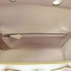 Pre Owned Hermes Pink Epsom Leather Palladium Hardware Birkin Sellier 25 Bag 
