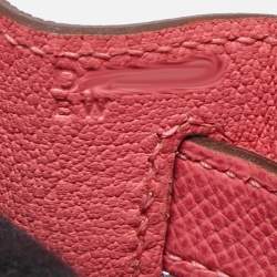 Pre Owned Hermès Rose Azalee Epsom Leather Gold Finish Kelly Sellier 28 Bag