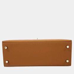 Pre Owned Hermes Tricolor Epsom Leather Palladium Hardware Kelly Sellier 25 Bag 