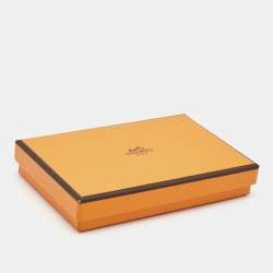 Pre Owned Hermes Blue Hydra Epsom Leather Calvi Duo Compact Card Holder