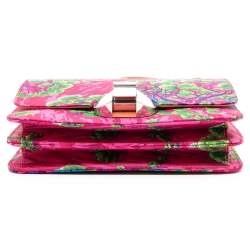 Hermes Capucine Sieste Au Paradis Silk and Swift Leather Limited Edition Palladium Finish 2002 - 20 Bag