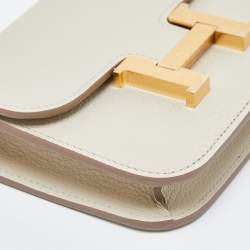 Hermes Mushroom Evercolor Leather Constance Slim Wallet