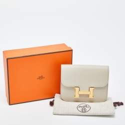 Hermes Mushroom Evercolor Leather Constance Slim Wallet