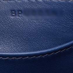 Pre Owned Hermes Deep Blue Chevre Leather Geta Bag
